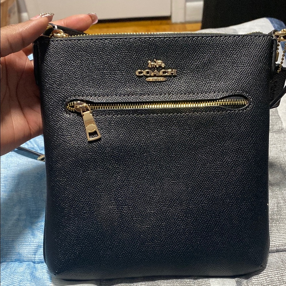 Coach Black Leather Crossbody Bag